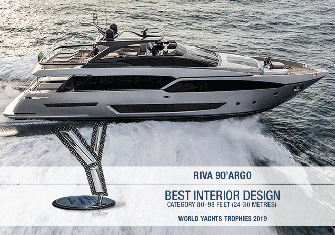 Ferretti Group swept the World Yachts Trophies 2019 with 5 great awards, together with the prize conferred to Fulvio De Simoni, designer of Pershing.