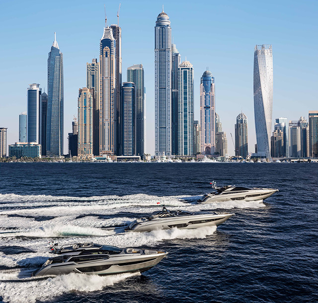 Ferretti Group at the International Boat Show in Dubai with the Gulf Première of Riva 76’ Perseo